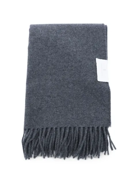 Brunello Cucinelli fringed cashmere scarf Grey MSCDVSW01C079