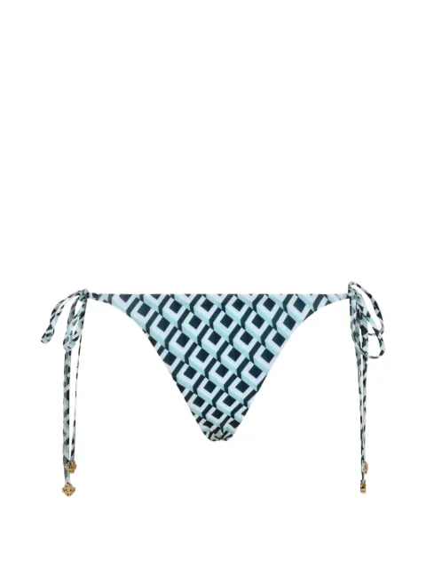 Casablanca green Cubist CC Monogram Ssring beaded bikini bottom Green WPF26SWM05402