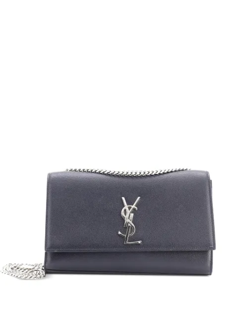 Saint Laurent Pre-Owned Classic Monogram Grainy Leather Medium crossbody bag Black SGW5NYYZXDGJ10VH