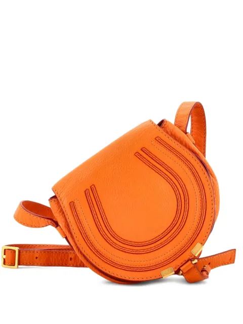Chloé Pre-Owned Marcie Leather Mini crossbody bag Orange GSXDPKH9RYPSZ8LA