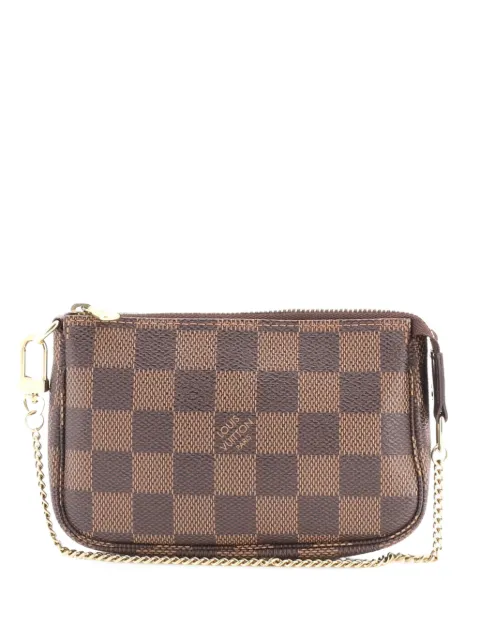Louis Vuitton Pre-Owned Pochette Accessoires Damier Mini clutch bag Brown FUPJSB4I6NWNJWSQ