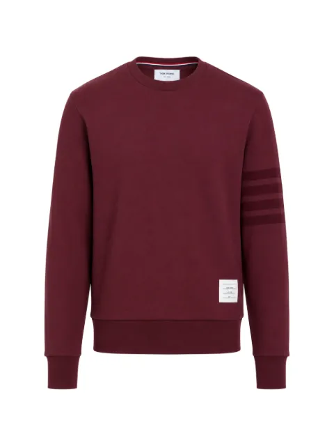 Thom Browne 4-Bar crew-neck cotton sweatshirt Red MJT589AJ0330