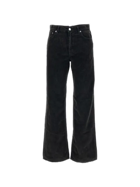 Haikure corduroy-textured trousers Black HEW03185GF184