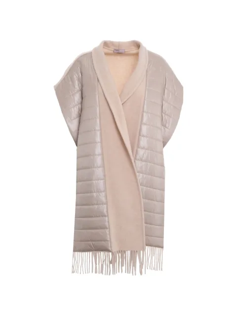 Herno fringed-hem coat Neutrals GC00085DR33395099