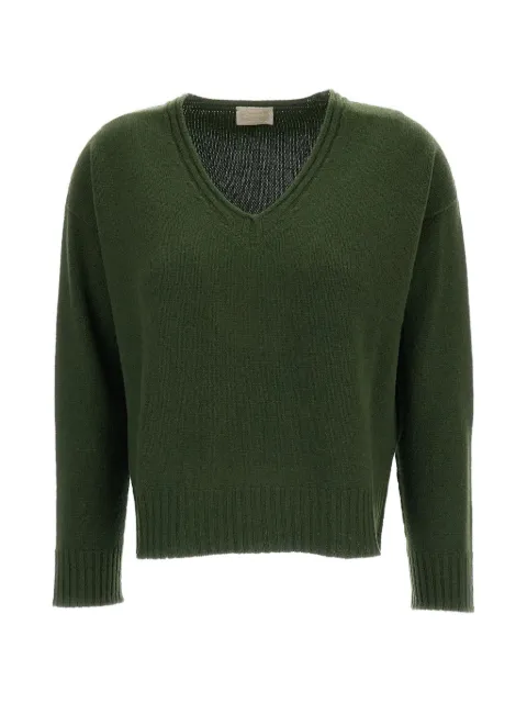 Drumohr V-neck cashmere sweater Green L5K482486