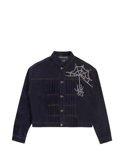 Boredom Kills Spider denim jacket Blue BK012