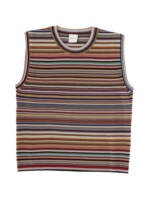 Paul Smith striped merino-wool sweater Brown W1R888NW1115092