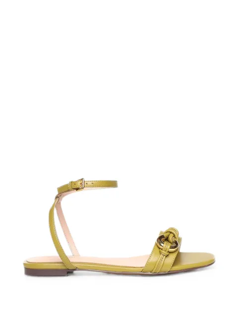 Coccinelle knotted buckle-detail sandals Green E4U7S180201