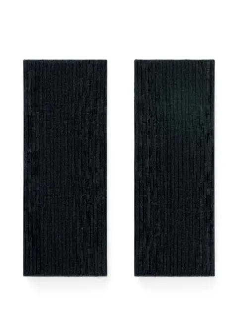 BOMPARD ribbed-knit mittens Black AK561