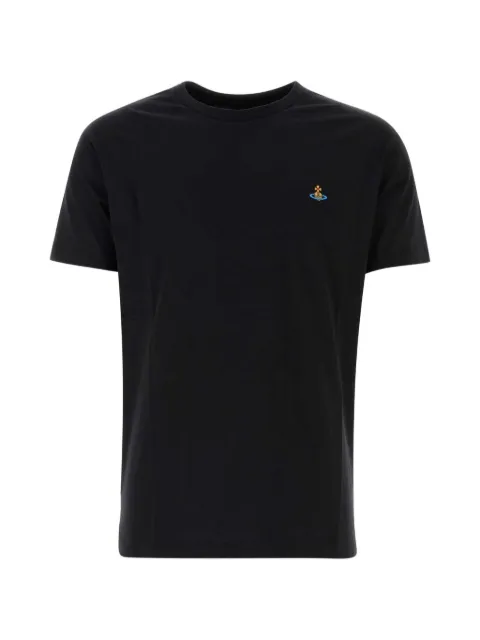 Vivienne Westwood Orb-embroidered T-shirt Black 3G010013J00BLN401