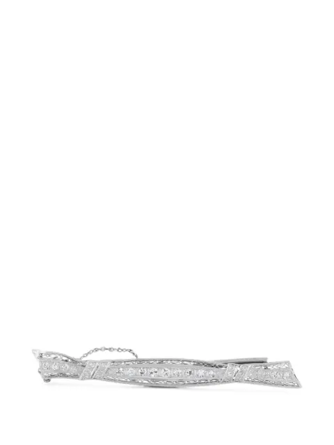 LB Exclusive diamond Art Deco brooch Silver MF17070226
