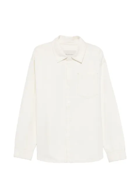 AMI Paris chest-pocket overshirt Neutrals UJK918DE0134
