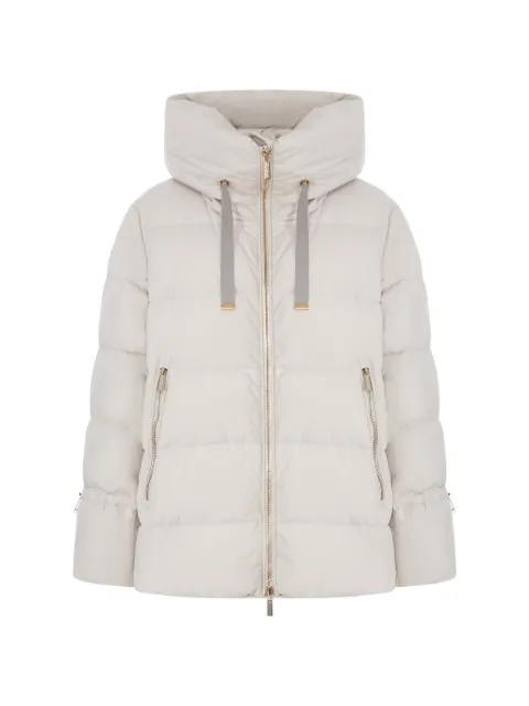 Moorer padded hooded jacket Neutrals MODPI200001TEPA023