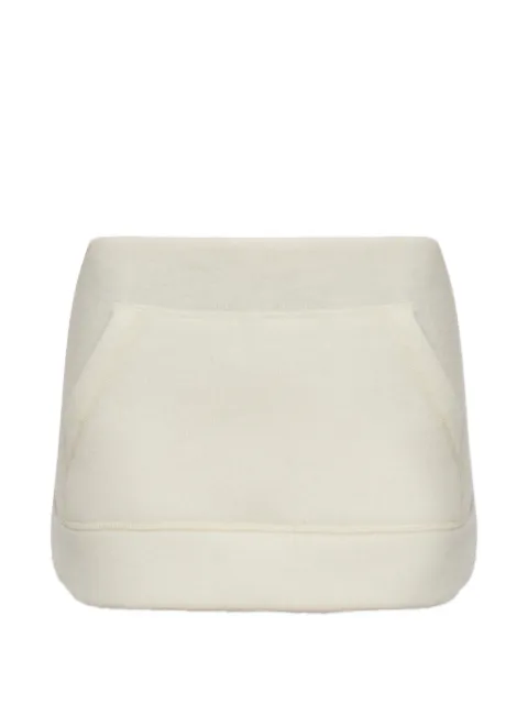 DSQUARED2 pouch-pocket wool skirt White S72MA1078D25038
