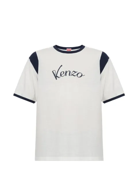 Kenzo Varsity cotton T-shirt Neutrals FG65TS1534SK