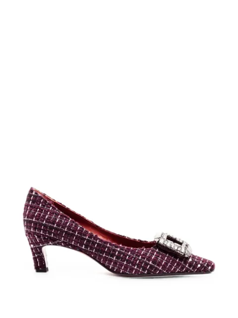 Festa Milano bouclé heeled pumps Purple MARSIAMACARON