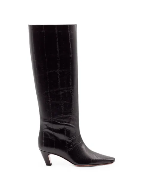Castagna Debby textured knee-high boots Black DEBBY2ANGUILLANERO