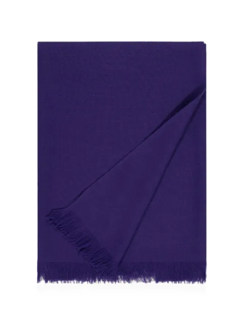 BOMPARD Voile fringed stole Purple A12
