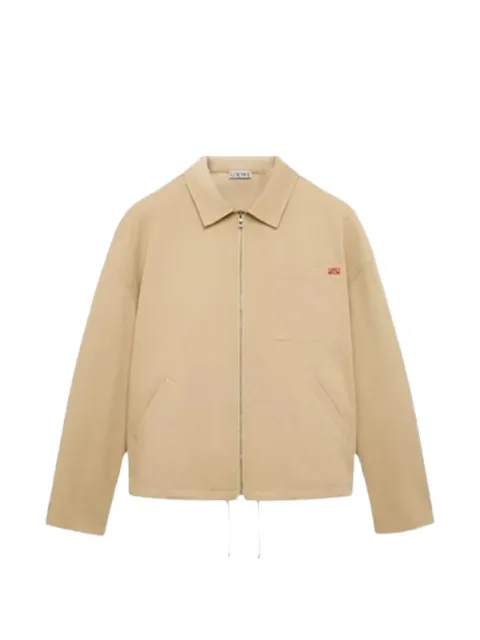 LOEWE zip-up jacket in cotton Neutrals H526Y02WFG