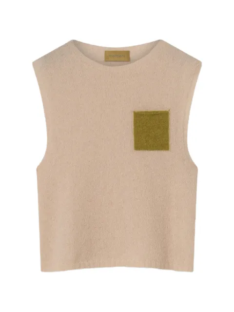 MOMONÌ Ansa chest-pocket top Neutrals 266MMOKN01326669MO