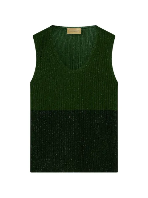 MOMONÌ Blioa color-block knitted vest Green 266MMOKN00126666MO
