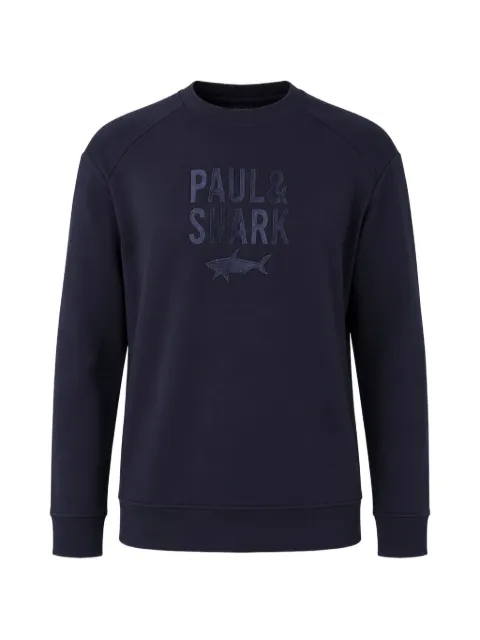 Paul & Shark logo-embroidered raglan-sleeve sweater Blue 14311890