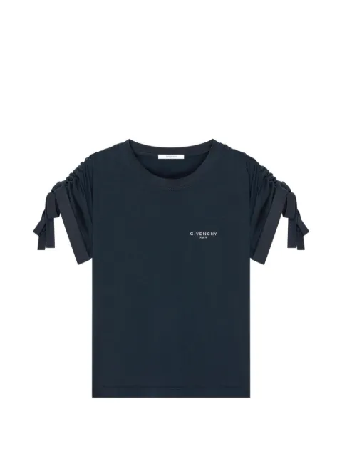 Givenchy cotton ribbon T-shirt Blue BW70G931D8