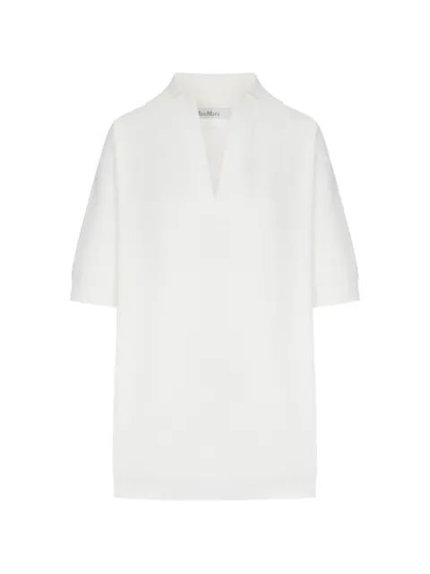 Max Mara long viscose crepe sweater White 2621366051600