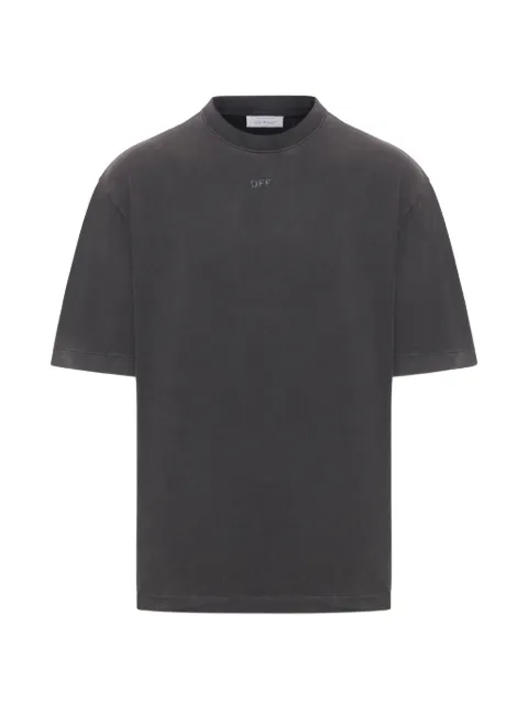Off-White logo-print cotton T-shirt Grey 44MAA120F26J00T001