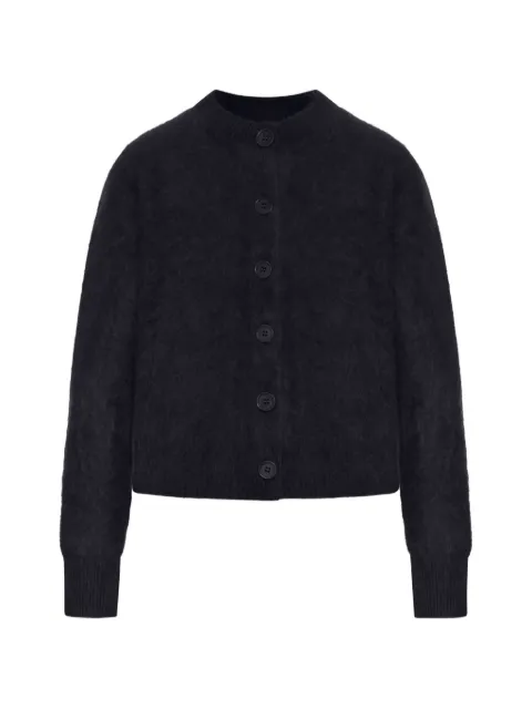 Lisa Yang Azalea brushed-finish wool cardigan Black 2025400