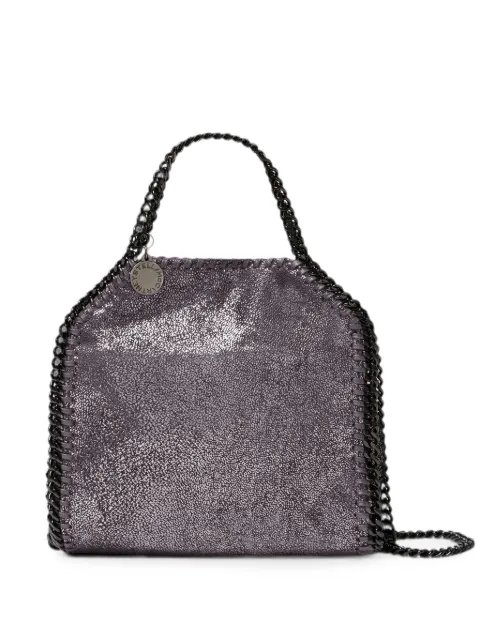 Stella McCartney Falabella metallic-effect tote bag Grey 391698WP0489