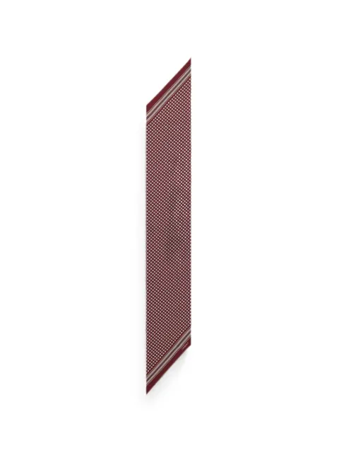 Saint Laurent Lavallière scarf in silk twill Red 8682563Y0016188