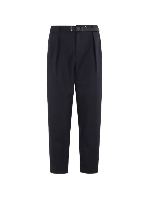 White Sand belted pleated trousers Blue 26WSU80330