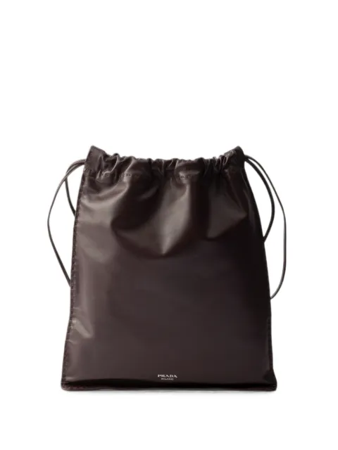 Prada Wish nappa leather pouch Brown 1NK0632DX8