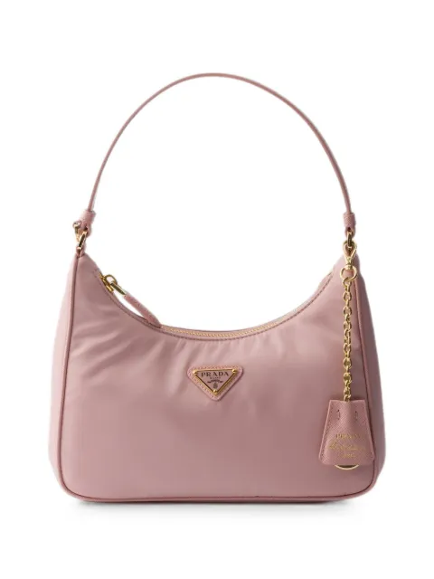 Prada mini Re-Edition 2005 Re-Nylon and Saffiano bag Pink 1N204PR064