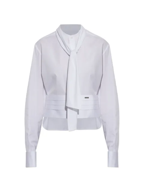 DSQUARED2 tie-neck pleated shirt White S75NC1140S36275