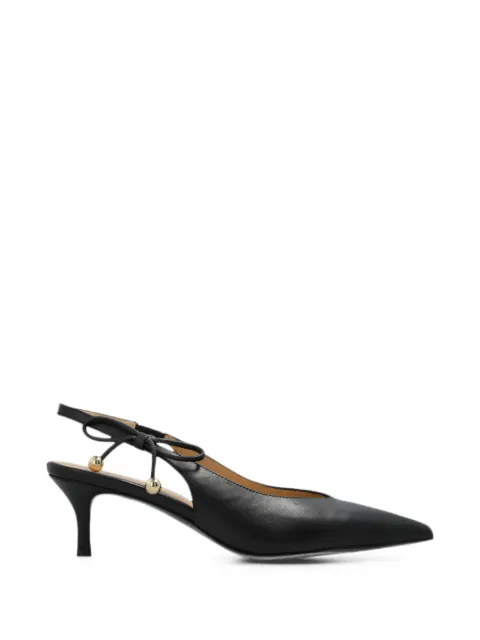 Furla Poppy bow-detail slingback pumps Black YM24FPOX30000