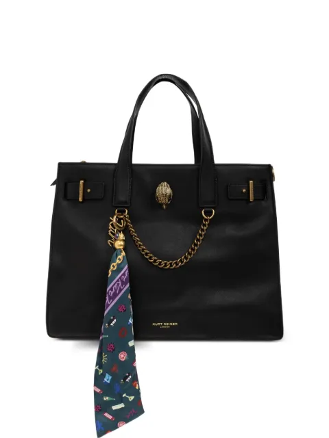 Kurt Geiger London Sloane eagle-plaque tote bag Black SLOANETOTE