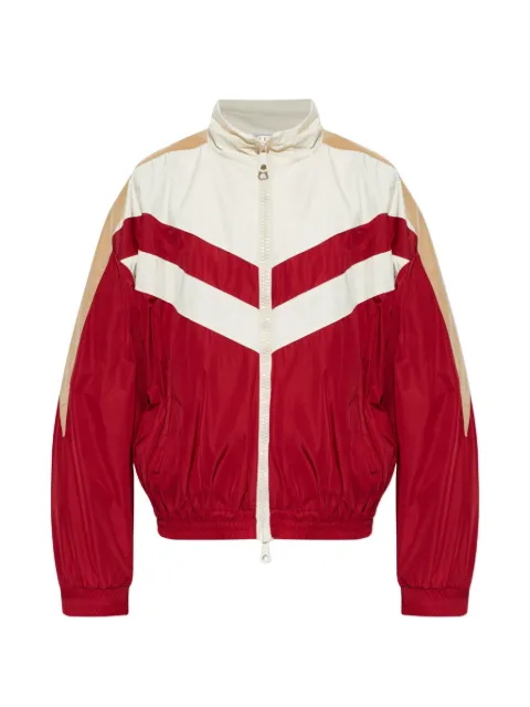 DSQUARED2 chevron-patterned high-neck bomber jacket Red S71AN0692S47858