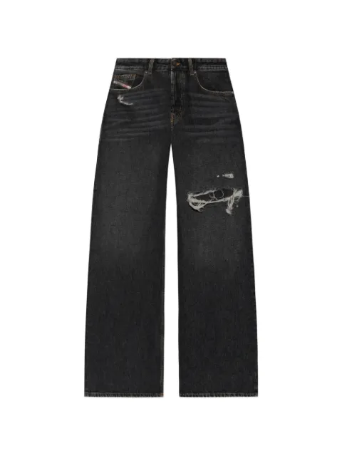 Diesel relaxed jeans low-waist D-Rise Black A06371007DN