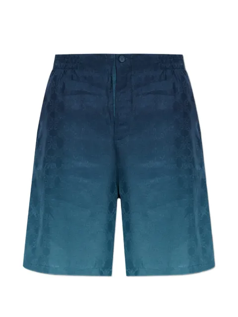 Off-White Arrow monogram jacquard bowling shorts Blue 44MCB09KF26F004