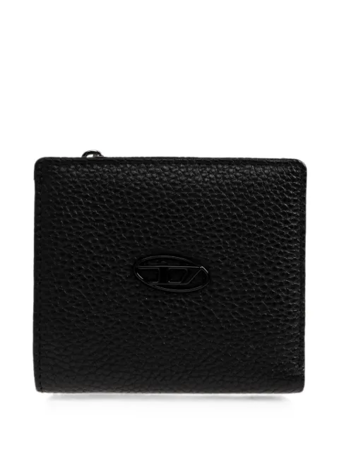 Diesel Hissu-Evo logo-plaque bi-fold wallet Black X10384P0685