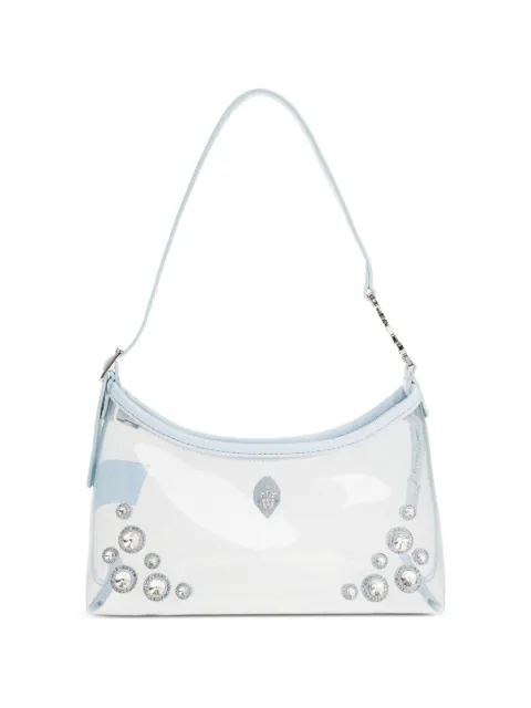 Kurt Geiger London Kurt crystal-embellished shoulder bag White KURTSLING0
