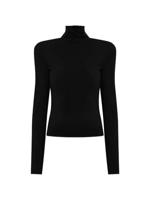 DSQUARED2 shoulder-pad turtleneck top Black S72NC1212S23138