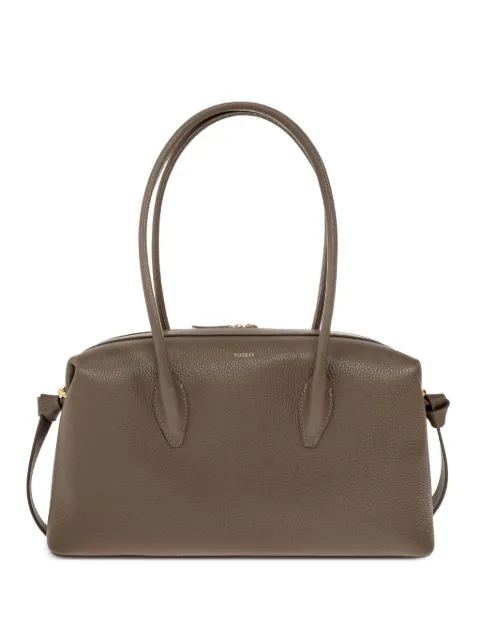 Yuzefi Brioche pebble-grain shoulder bag Brown BRIOCHEDUFFLEPEBBLEGRAINLEATHER