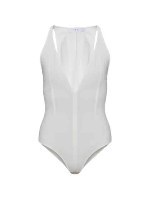 IRO Abysse plunge-neck bodysuit White WP99ABYSSE0