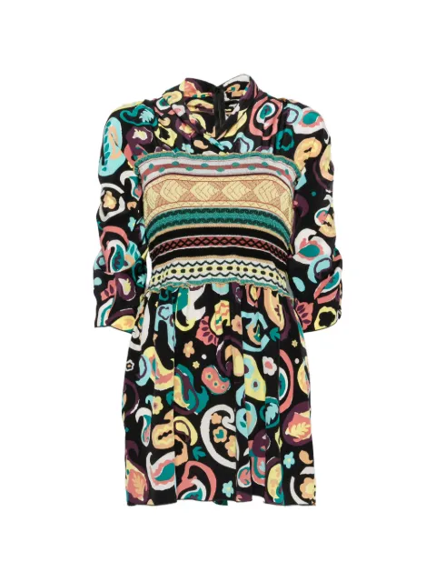 Missoni Pre-Owned 2000s abstract-print mini dress Black MI250CGI