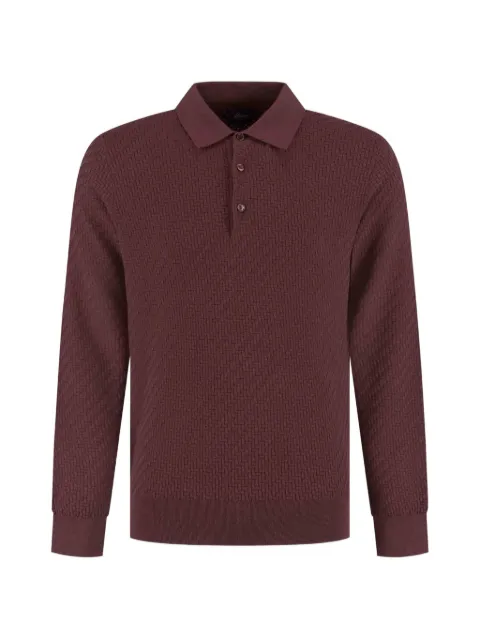 Brioni knitted polo shirt Red UMR10LPAK225100