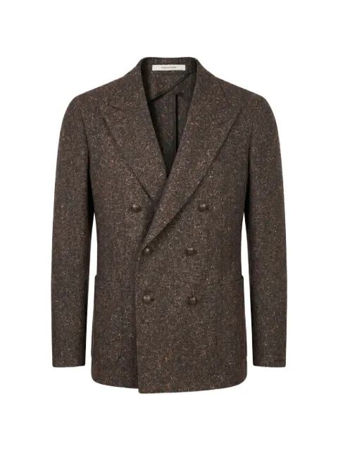 Tagliatore double-breasted wool blazer Brown 1SMC20KAI080018U