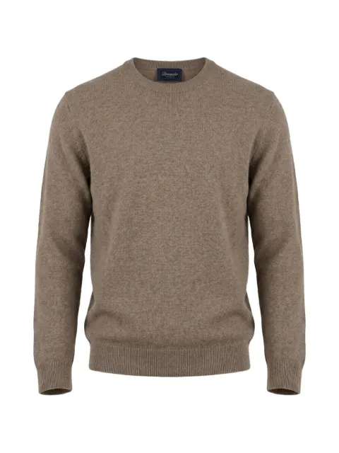 Drumohr crew-neck wool sweater Brown D1B103L
